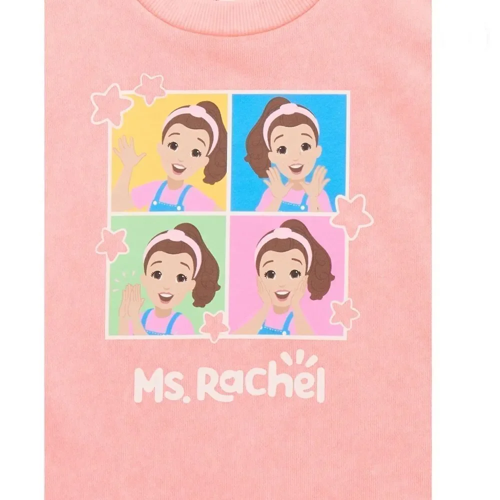 Baby Girl Romper with Hat Mrs. Rachel, Lilo & Stitch 4-Piece Set Summer Size 18M